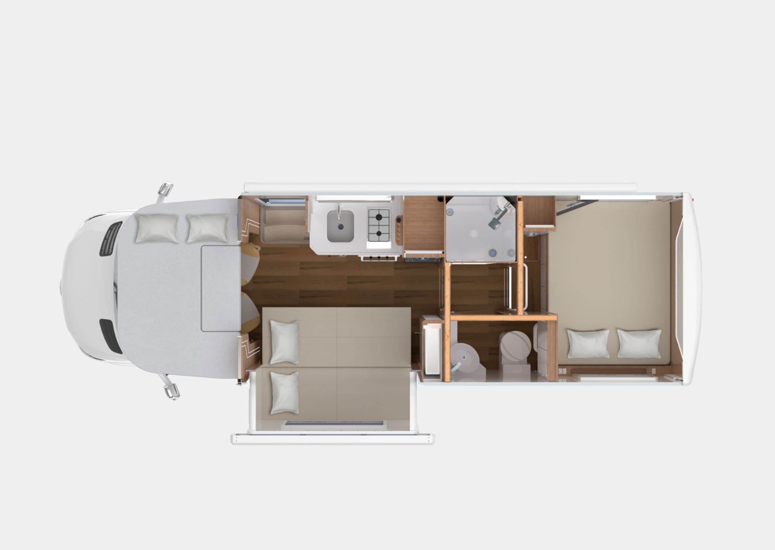 Motorhome Aura 760 - Noite