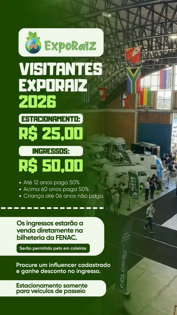 ExpoRaiz 2026: O Maior Encontro Nacional de Trailer, Motorhome e Vida Campista